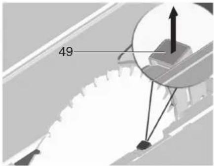 METABO TS 3618 LTX BL 254 - Sahanteran vaihto - 3