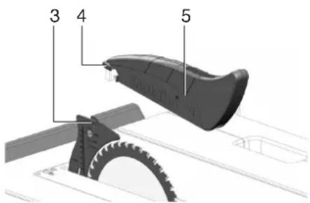 METABO TS 3618 LTX BL 254 - Montering av spanskyddet - 1