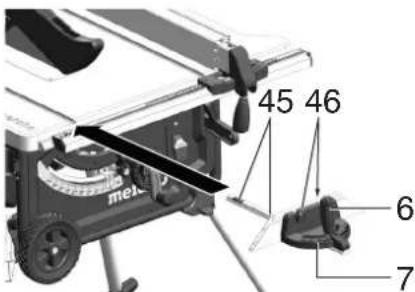METABO TS 3618 LTX BL 254 - Queranschlag einstellen - 1
