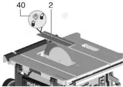 METABO TS 3618 LTX BL 254 - Hinweis: - 1