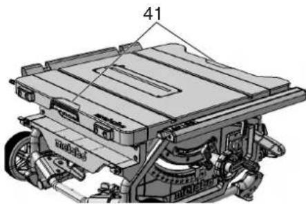 METABO TS 216 Floor - Perigo de ficar entalado - 1