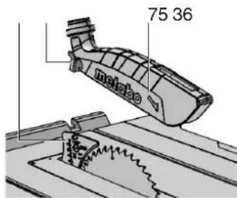 METABO TS 216 Floor - Blade guard installation - 1