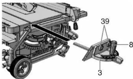 METABO TS 216 Floor - Nastaveni pricneho dorazu - 1