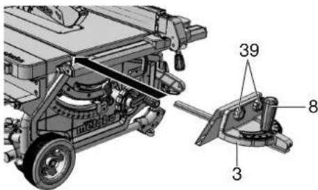 METABO TS 216 Floor - A harantütko beallitasa - 1