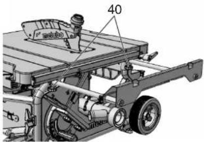 METABO TS 216 Floor - Tafelverlenging instellen - 1