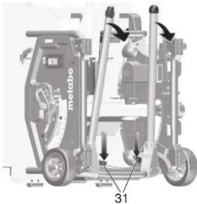 METABO TS 216 Floor - Installazione con montante macchina: - 2