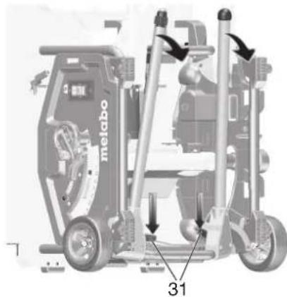 METABO TS 216 Floor - Montagem com cavalete: - 2