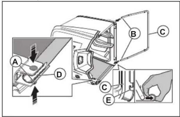HUSQVARNA TC 238T - To assemble the grass catcher - 2