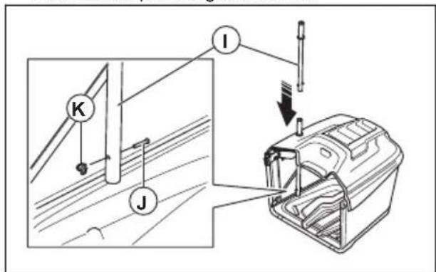 HUSQVARNA TC 238T - To assemble the grass catcher - 5