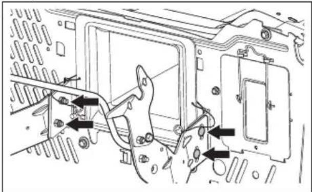 HUSQVARNA TC 238T - To adjust the grass catcher brackets - 1