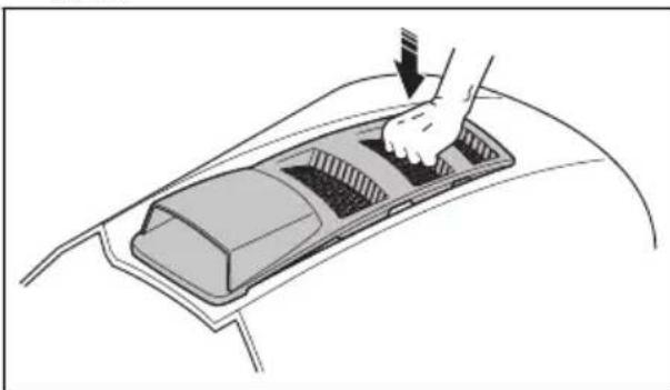 HUSQVARNA TS 142L - To install the engine cover piece - 3