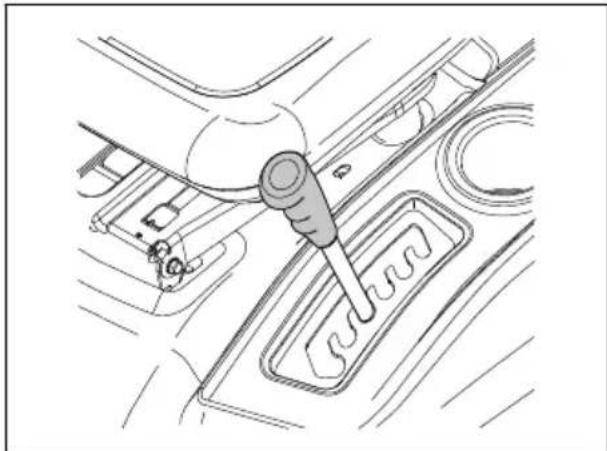 HUSQVARNA TS 142L - Impostazione dell'altezza di taglio - 1