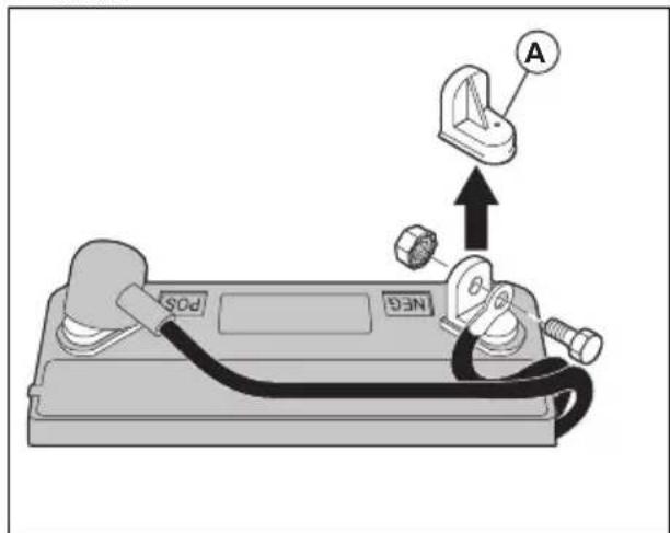 HUSQVARNA TS 142L - To connect the battery - 2