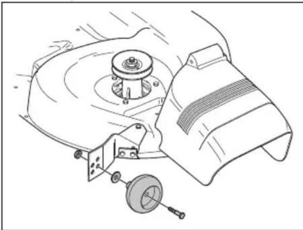 HUSQVARNA TS 142L - To adjust the anti-scalp rollers - 1
