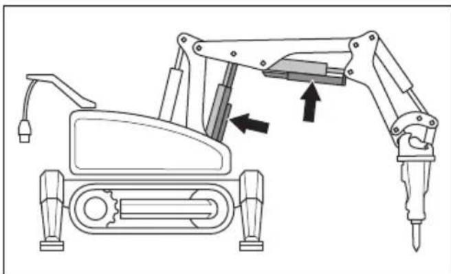 HUSQVARNA TC 130 - Protège-cylindres (DXR 145, DXR 275, DXR 305, DXR 315) - 1