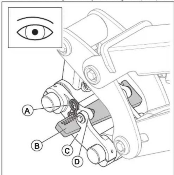 HUSQVARNA TC 130 - To examine the tool hitch (DXR 145, DXR 275, DXR 305, DXR 315) - 1