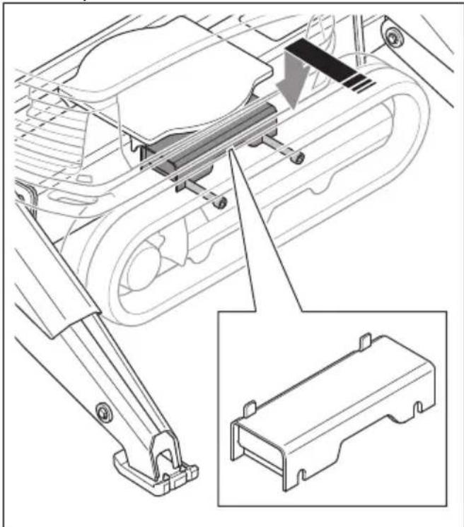 HUSQVARNA TC 130 - Installation et retrait des élargisseurs de chenilles (DXR 275, DXR 305, DXR 315) - 2