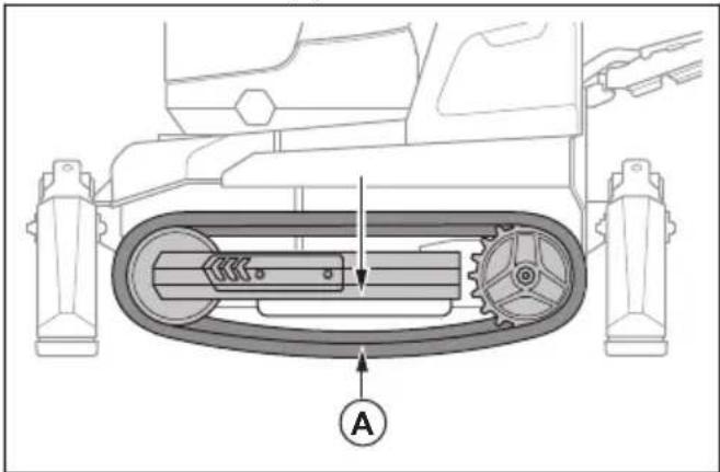 HUSQVARNA TC 130 - To do a check of the tension in the caterpillar tracks (DXR 95) - 2