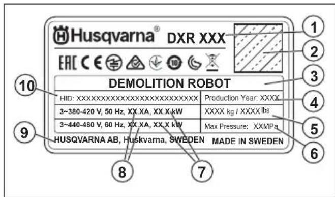 HUSQVARNA TC 130 - Symbolen in de productweergave op het display - 3