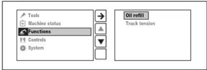 HUSQVARNA TC 130 - To do a check of the hydraulic oil level (DXR 95, DXR 145) - 2