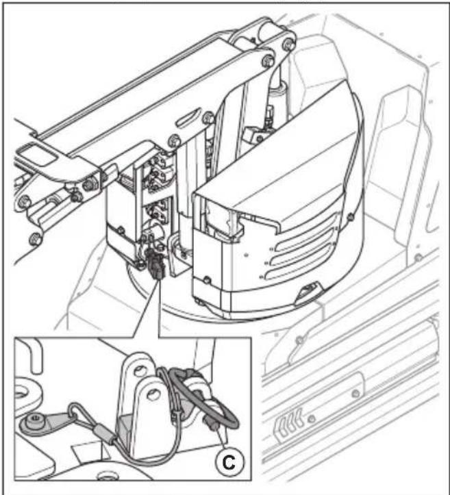 HUSQVARNA TC 130 - Verrou de rotation (DXR 95) - 3