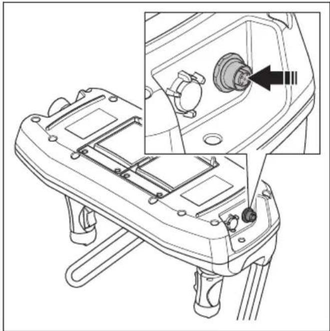 HUSQVARNA TC 130 - To connect the remote control to the product with a CAN bus cable (DXR 145) - 1