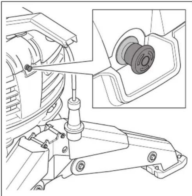 HUSQVARNA TC 130 - Contrôle du bouton d'arrêt d'urgence du produit (DXR 95) - 11