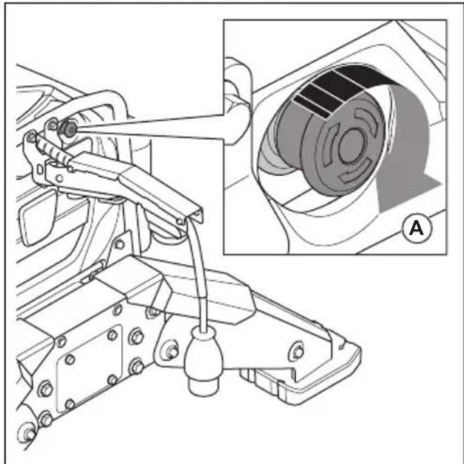 HUSQVARNA TC 130 - Emergency stop button on the product (DXR 95) - 25