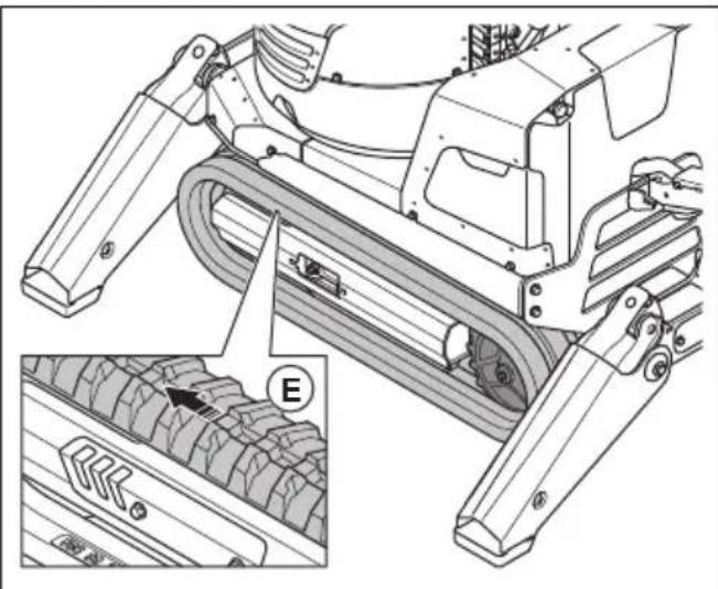 HUSQVARNA TC 130 - Retrait et installation des chenilles (DXR 95) - 4
