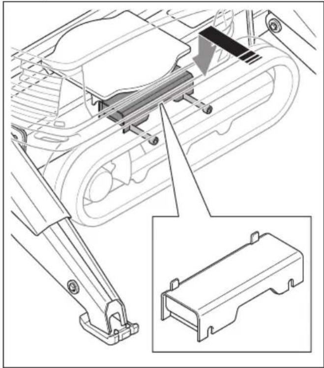 HUSQVARNA TC 130 - To install and remove the caterpillar track wideners (DXR 275, DXR 305, DXR 315) - 2