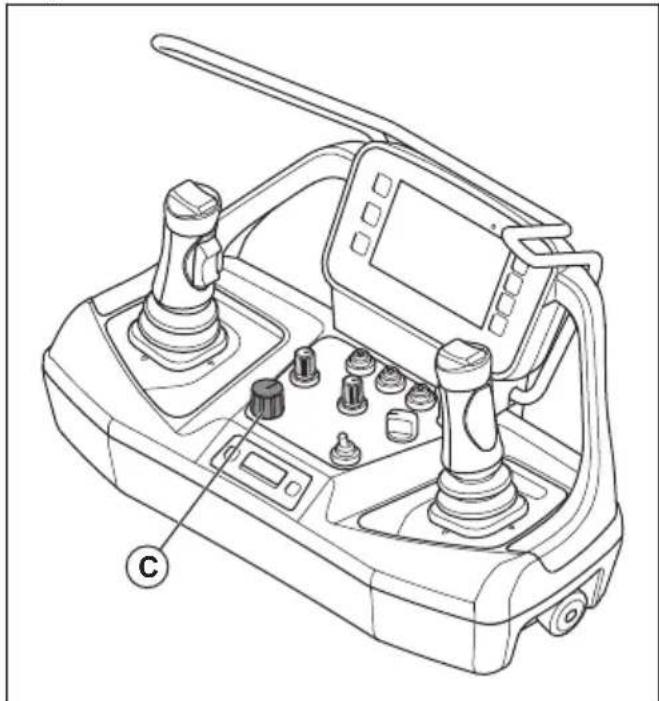 HUSQVARNA TC 130 - Emergency stop button on the product (DXR 95) - 11