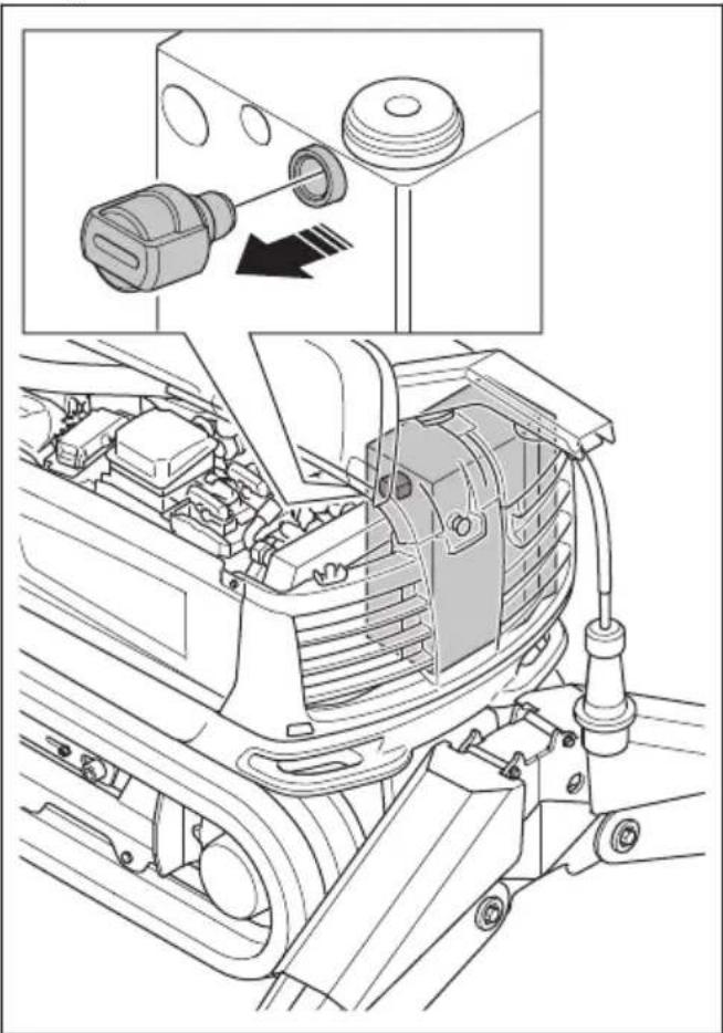 HUSQVARNA TC 130 - So ersetzen Sie den Hydraulikölfilter (DXR 275, DXR 305, DXR 315) - 3