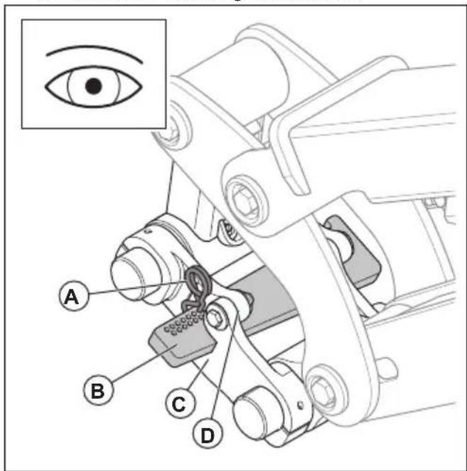 HUSQVARNA TC 130 - So untersuchen Sie die Werkzeugaufnahme (DXR 145, DXR 275, DXR 305, DXR 315) - 1