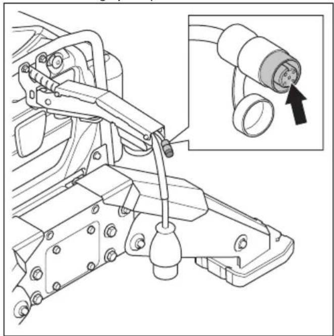 HUSQVARNA TC 130 - De afstandsbediening met een CAN-buskabel op het product aansluten (DXR 145) - 2