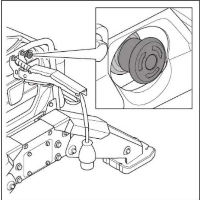 HUSQVARNA TC 130 - Not-Aus-Taste des Geràts (DXR 145) - 7