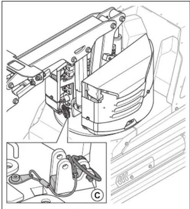 HUSQVARNA TC 130 - Schwenkverriegelung (DXR 95) - 3