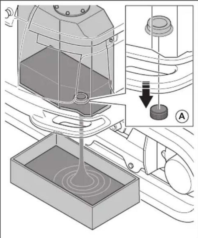 HUSQVARNA TC 130 - De hydraulische olie aftappen (DXR 275, DXR 305, DXR 315) - 4
