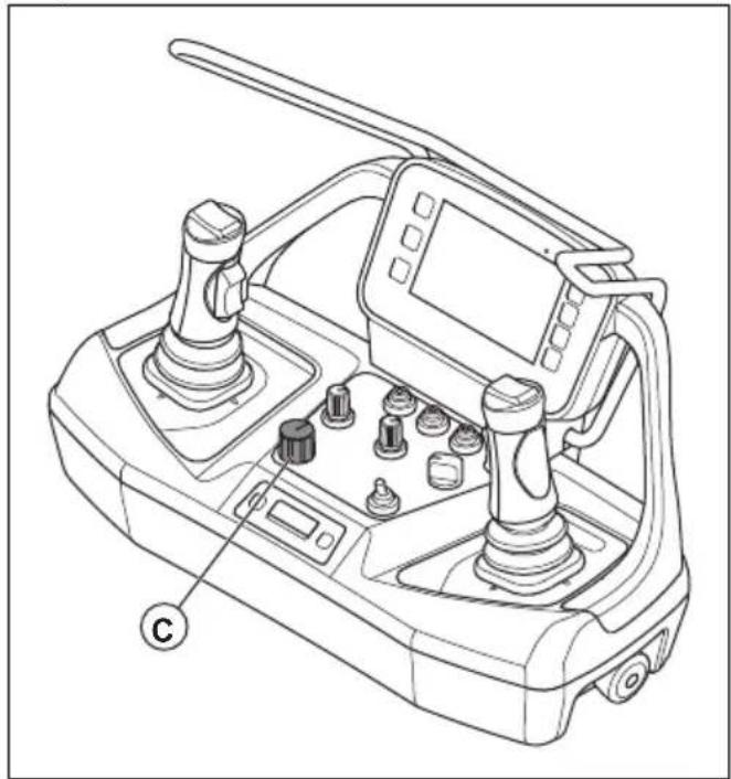 HUSQVARNA TC 130 - Emergency stop button on the product (DXR 95) - 5