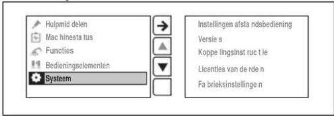 HUSQVARNA TC 130 - Menu "Systeem" - 1