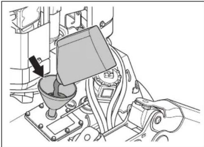 HUSQVARNA TC 130 - De hydraulische olie vullen (DXR 95) - 5