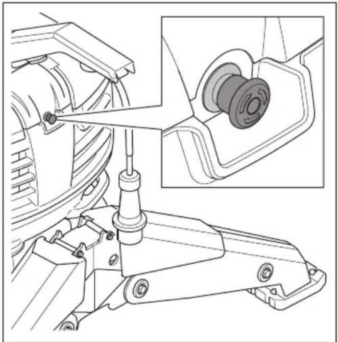 HUSQVARNA TC 130 - Not-Aus-Taste des Geràts (DXR 145) - 8
