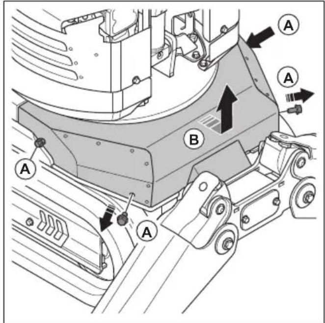 HUSQVARNA TC 130 - To replace the hydraulic oil filter (DXR 95) - 3