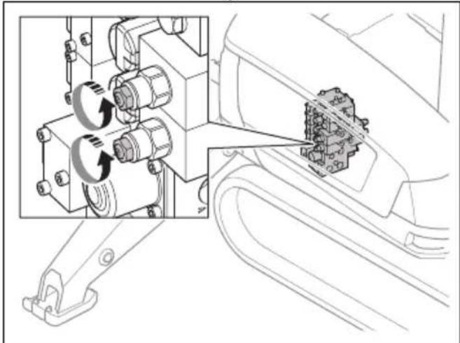 HUSQVARNA TC 130 - De noodontlastvoorziening (DXR 275, DXR 305, DXR 315) bedieren - 1