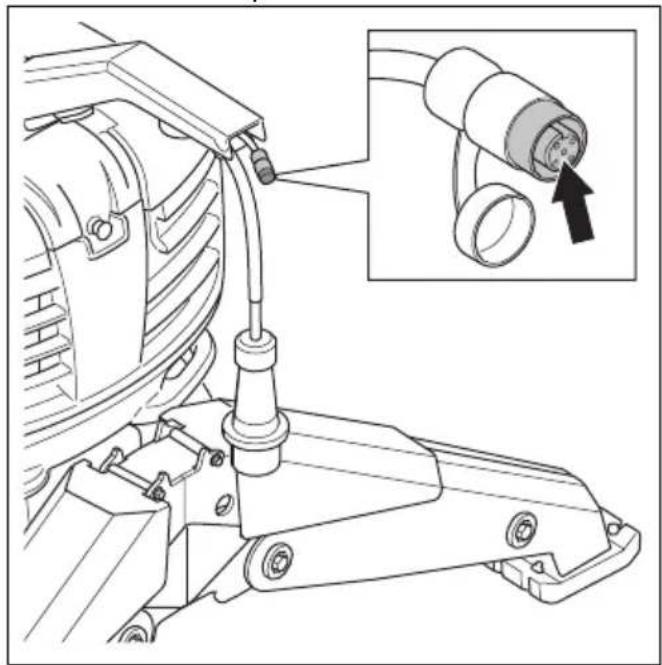 HUSQVARNA TC 130 - To connect the remote control to the product with a CAN bus cable (DXR 275, DXR 305, DXR 315) - 2