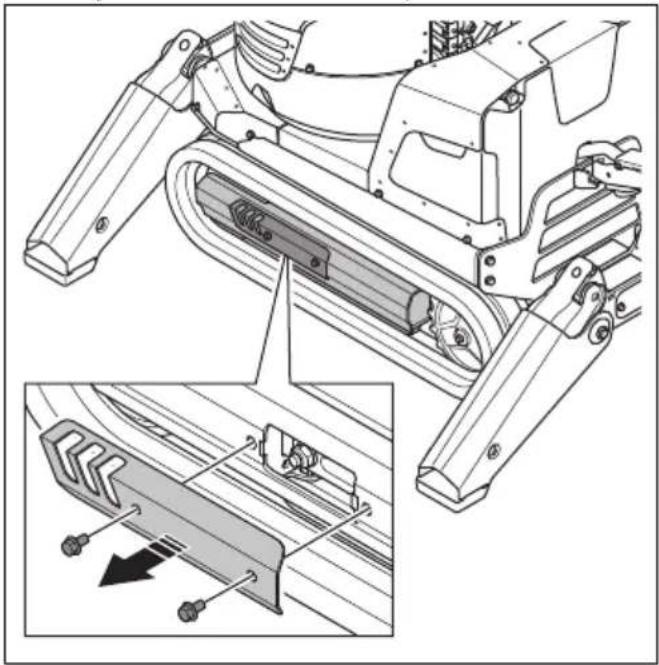 HUSQVARNA TC 130 - De rupsbanden verwijderen en monteren (DXR 95) - 1