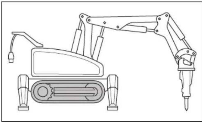 HUSQVARNA TC 130 - Caterpillar tracks (DXR 145, DXR 275, DXR 305, DXR 315) - 1