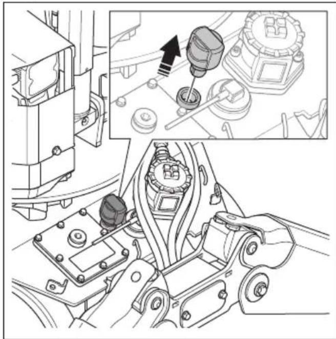 HUSQVARNA TC 130 - To replace the hydraulic oil filter (DXR 95) - 4