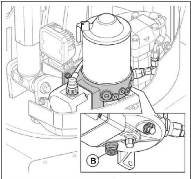 HUSQVARNA TC 130 - De hoeveelheid vet in de vetpomp van de sloophamer controeren (DXR 95) - 4