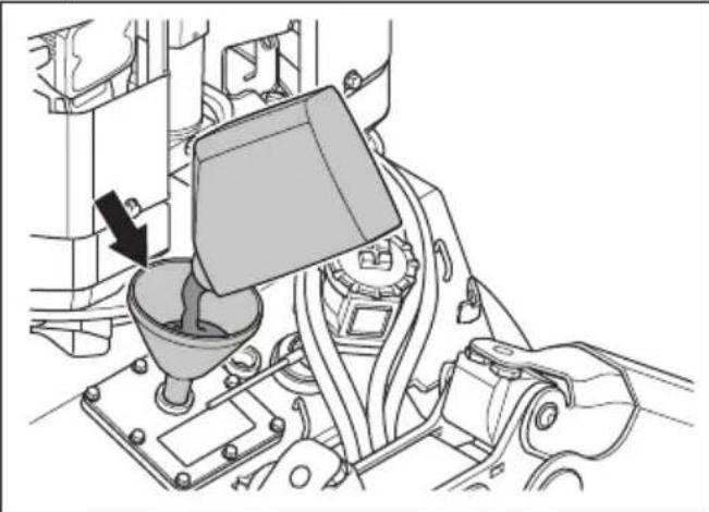 HUSQVARNA TC 130 - So fullen Sie das Hydrauliköl ein (DXR 95) - 5