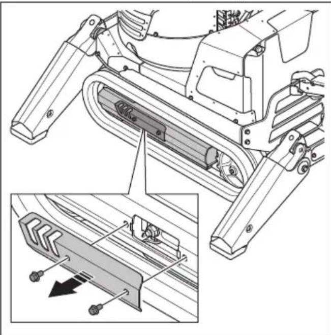 HUSQVARNA TC 130 - Retrait et installation des chenilles (DXR 95) - 1